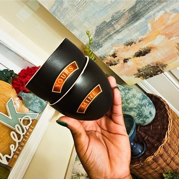 New VTG Baileys Irish Cream Yours & Mines Moni Dessert Bowls. - Picture 13 of 16